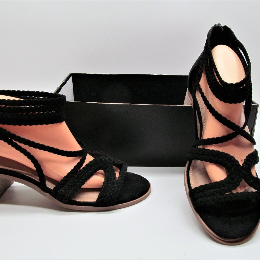 Torrid Multi Braided Strap Heel Sandal Shoes 11 W